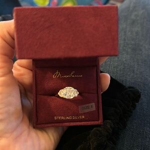 Sterling silver/cubic zirconia
Size 8
Includes ring box